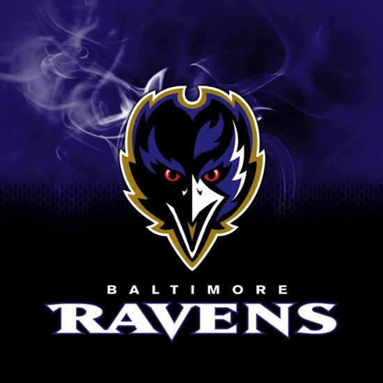 Picture of KR NFL Baltimore Ravens On Fire Bowling Towel