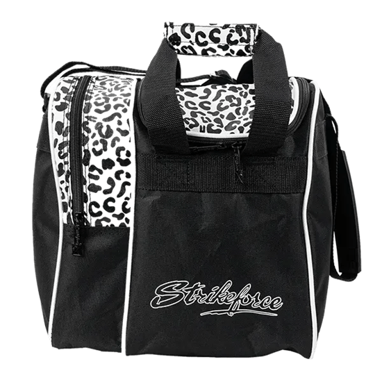 Picture of KR Rook 1 Ball Single Tote White Leopard Bowling Bag